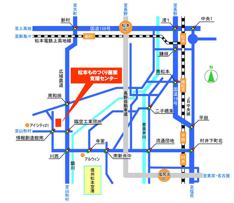松本ソフト開発センター地図